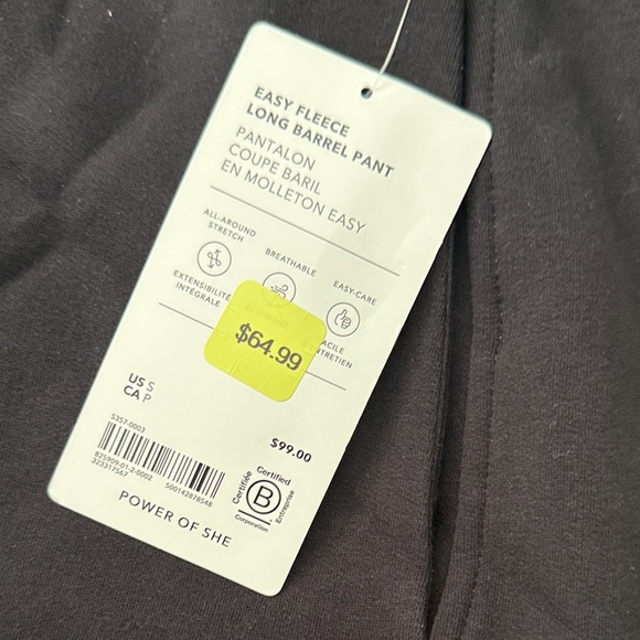 Simone Biles Forever Fleece Mid Rise Barrel Pant - Picture 2 of 4